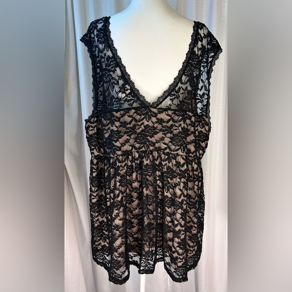 TORRID Plus Size Black Lace Sleeveless Top 4X j16 - Picture 4 of 7